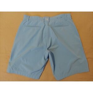 Mens FJ FootJoy Golf Shorts 32 Blue Khaki Athletic Chino